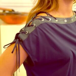 Ralph Lauren Navy Blouse